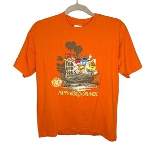 Vintage M&M world Orlando Florida Airboat Crocodile snake frog funny youth Large